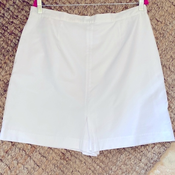 IZOD A Line Skort Women’s 16 White High Waisted Golf Tennis Core Plus size - Picture 1 of 11